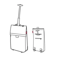 Reisenthel Shopping Trolley M Twist Silver -Herentassen Verkoop image 1069