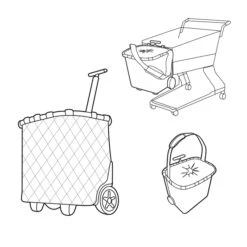 Reisenthel Shopping Carrycruiser Rhombus Midnight Gold -Herentassen Verkoop image 1124