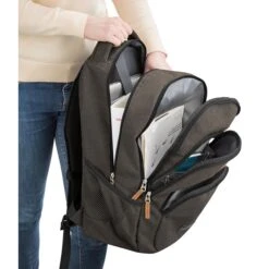Travelite Basics Backpack Melange Anthracite -Herentassen Verkoop image 2060