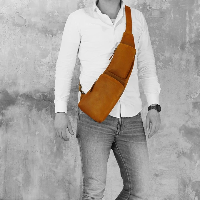 The Chesterfield Brand Logan Crossbody Rugzak Brown 2 The Chesterfield Brand Logan Crossbody Rugzak Brown - Afbeelding 2