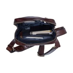 Leonhard Heyden Cambridge Shoulderbag S Brown -Herentassen Verkoop image 2519