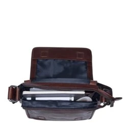 Leonhard Heyden Roma Shoulderbag S Tablet Brown -Herentassen Verkoop image 2533
