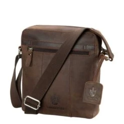 Leonhard Heyden Salisbury Messenger Bag S Brown -Herentassen Verkoop image 2603
