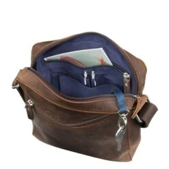 Leonhard Heyden Salisbury Messenger Bag S Brown -Herentassen Verkoop image 2605