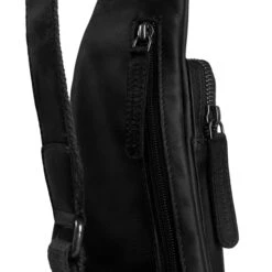 The Chesterfield Brand Logan Crossbody Rugzak Black -Herentassen Verkoop image 2613