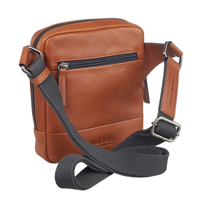 Leonhard Heyden Hamburg Messenger Bag XS Cognac 2 Leonhard Heyden Hamburg Messenger Bag XS Cognac - Afbeelding 2