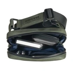 Leonhard Heyden Den Haag Messenger Bag XS Olive -Herentassen Verkoop image 2648