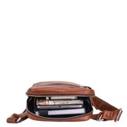 Leonhard Heyden Cambridge Shoulderbag S Cognac -Herentassen Verkoop image 2656