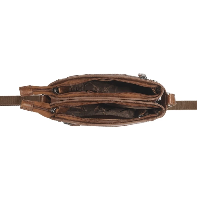 The Chesterfield Brand Laos Schoudertas Cognac 4 The Chesterfield Brand Laos Schoudertas Cognac - Afbeelding 4