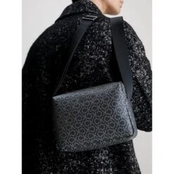 Calvin Klein Ck Must Camera Bag Black Classic Mono -Herentassen Verkoop image 2734