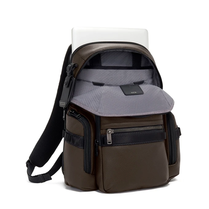 Tumi Alpha Bravo Nathan Navigation Backpack Leather Dark Brown 5 Tumi Alpha Bravo Nathan Navigation Backpack Leather Dark Brown - Afbeelding 5