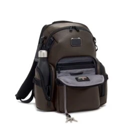 Tumi Alpha Bravo Nathan Navigation Backpack Leather Dark Brown 12 Tumi Alpha Bravo Nathan Navigation Backpack Leather Dark Brown -Herentassen Verkoop image 2754