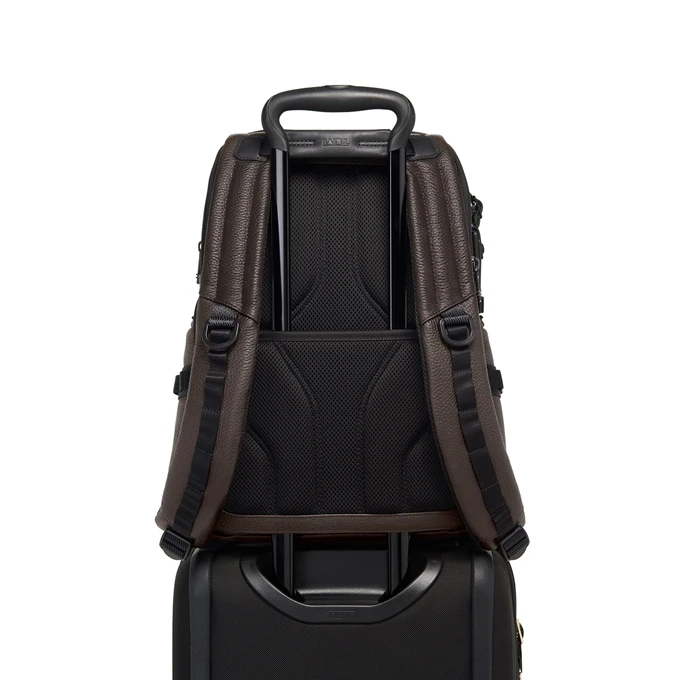 Tumi Alpha Bravo Nathan Navigation Backpack Leather Dark Brown 7 Tumi Alpha Bravo Nathan Navigation Backpack Leather Dark Brown - Afbeelding 7