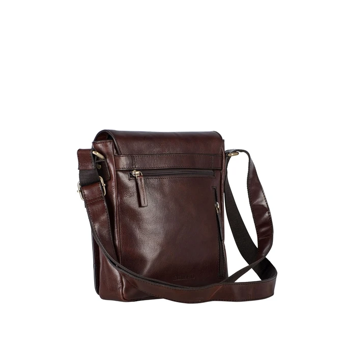 Leonhard Heyden Cambridge Messenger Bag S Red Brown 2 Leonhard Heyden Cambridge Messenger Bag S Red Brown - Afbeelding 2
