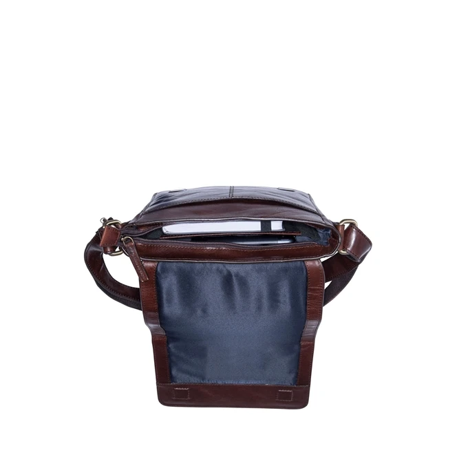 Leonhard Heyden Cambridge Messenger Bag S Red Brown 3 Leonhard Heyden Cambridge Messenger Bag S Red Brown - Afbeelding 3