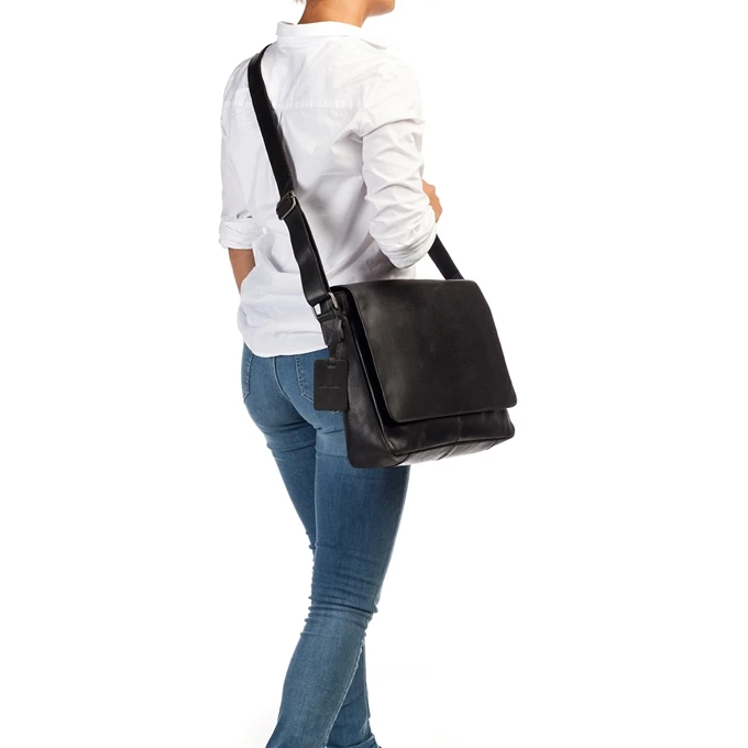 Burkely Vintage Juul Messenger Bag Black 2 Burkely Vintage Juul Messenger Bag Black - Afbeelding 2