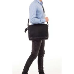 Burkely Vintage Juul Messenger Bag Black 21 Burkely Vintage Juul Messenger Bag Black -Herentassen Verkoop image 2803