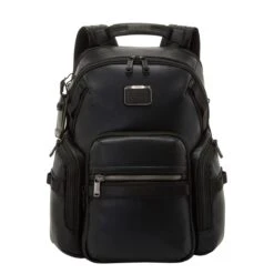 Tumi Alpha Bravo Nathan Navigation Backpack Leather Black
