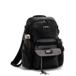 Tumi Alpha Bravo Nathan Navigation Backpack Leather Black -Herentassen Verkoop image 2830