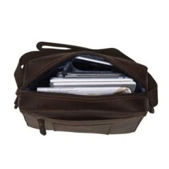 Leonhard Heyden Dakota Messenger Bag XS Brown -Herentassen Verkoop image 2851