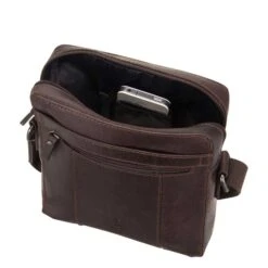 Leonhard Heyden Dakota Messenger Bag XS Brown -Herentassen Verkoop image 2853