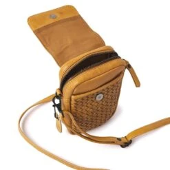 DR Amsterdam Tampa Braided Schoudertas Yellow -Herentassen Verkoop image 2953