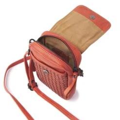 DR Amsterdam Tampa Braided Schoudertas Orange -Herentassen Verkoop image 3118