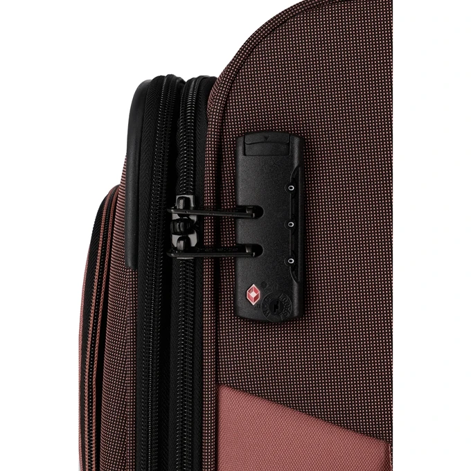 Travelite Viia 4 Wheel Trolley M Expandable Rose 11 Travelite Viia 4 Wheel Trolley M Expandable Rose - Afbeelding 11