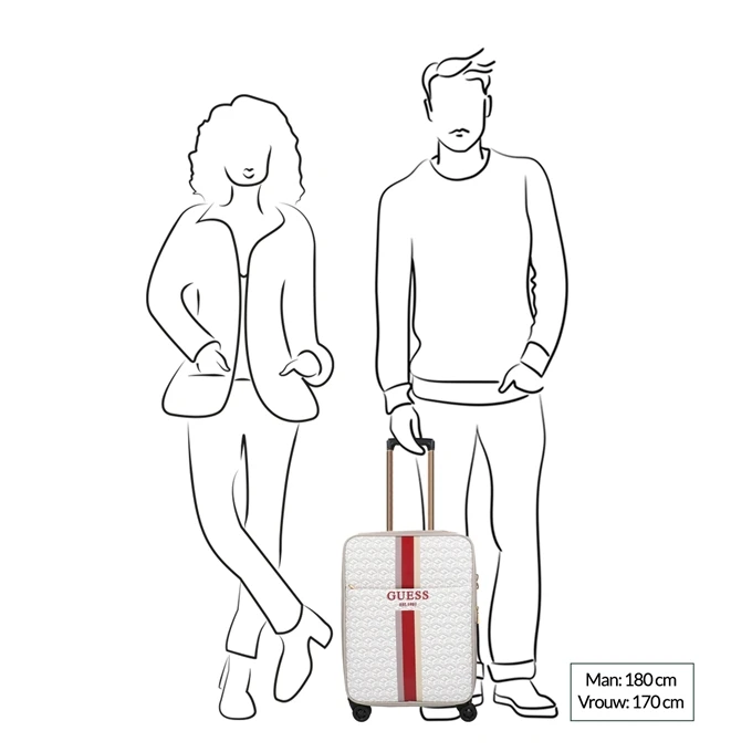 Guess Vikky 18 In 8-Wheeler Stone Logo 2 Guess Vikky 18 In 8-Wheeler Stone Logo - Afbeelding 2