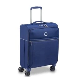 Delsey Brochant 2.0 Slim Cabin Trolley 55/40 Expandable 4W Blue -Herentassen Verkoop image 578