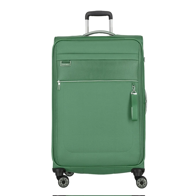 Travelite Miigo 4 Wheel Trolley L Expandable Green 1 Travelite Miigo 4 Wheel Trolley L Expandable Green